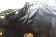 Load image into Gallery viewer, CHANEL Matelasse chain back pack Lambskin Black/Gold hadware Back pack 700090193