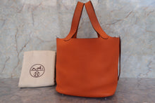 將圖片載入圖庫檢視器 HERMES/エルメス ピコタンMM トリヨンクレマンス オレンジ □M刻印 ハンドバッグ 700110048