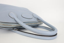 Load image into Gallery viewer, HERMES BOLIDE 31 Clemence leather Blue lin □Q Engraving Shoulder bag 800100096