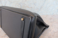 画像をギャラリービューアに読み込む, HERMES/エルメス バーキン40 トゴ ブラック 〇X刻印 ハンドバッグ 700110015