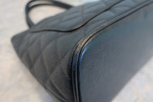 Load image into Gallery viewer, CHANEL Medallion Tote Caviar skin Black/Silver hadware Tote bag 700080197