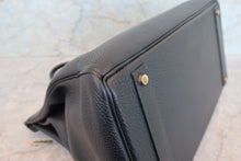 画像をギャラリービューアに読み込む, HERMES/エルメス バーキン40 トゴ ブラック 〇X刻印 ハンドバッグ 700110015