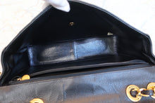 Load image into Gallery viewer, CHANEL Big Matelasse single flap chain shoulder bag Caviar skin Black/Gold hadware Shoulder bag 700100035