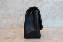 Load image into Gallery viewer, CHANEL  Diana matelasse chain shoulder bag Lambskin Black/Gold hadware Shoulder bag 700080191