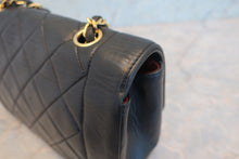 Load image into Gallery viewer, CHANEL  Diana matelasse chain shoulder bag Lambskin Black/Gold hadware Shoulder bag 700080191
