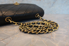Load image into Gallery viewer, CHANEL  Diana matelasse chain shoulder bag Lambskin Black/Gold hadware Shoulder bag 700080191