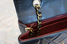 Load image into Gallery viewer, CHANEL  Diana matelasse chain shoulder bag Lambskin Black/Gold hadware Shoulder bag 700080191