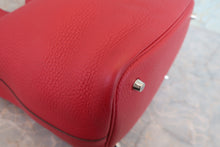Load image into Gallery viewer, HERMES PICOTIN LOCK MM Clemence leather Rouge casaque X Engraving Hand bag 800070156