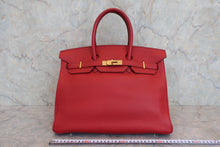 画像をギャラリービューアに読み込む, HERMES/エルメス バーキン35 トリヨンクレマンス ルージュヴィフ □B刻印 ハンドバッグ 800040053