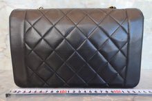Load image into Gallery viewer, CHANEL  Diana matelasse chain shoulder bag Lambskin Black/Gold hadware Shoulder bag 700090239