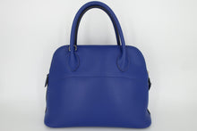 Load image into Gallery viewer, HERMES BOLIDE 31 Epsom leather Blue electric □P Engraving Shoulder bag 800100101