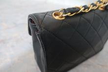 Load image into Gallery viewer, CHANEL Mini matelasse chain shoulder bag Lambskin Black/Gold hadware Shoulder bag 700120154
