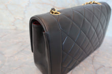 Load image into Gallery viewer, CHANEL  Diana matelasse chain shoulder bag Lambskin Black/Gold hadware Shoulder bag 700090239