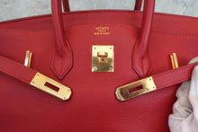 画像をギャラリービューアに読み込む, HERMES/エルメス バーキン35 トリヨンクレマンス ルージュヴィフ □B刻印 ハンドバッグ 800040053