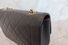 Load image into Gallery viewer, CHANEL  Diana matelasse chain shoulder bag Lambskin Black/Gold hadware Shoulder bag 700090239