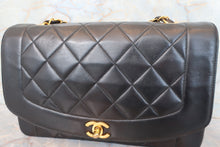 画像をギャラリービューアに読み込む, CHANEL/シャネル ダイアナマトラッセチェーンショルダーバッグ ラムスキン ブラック/ゴールド金具 ショルダーバッグ 700110054