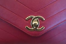 Load image into Gallery viewer, CHANEL V-Stitch single flap chain shoulder bag Lambskin Pink/Gold hadware Shoulder bag 500100055