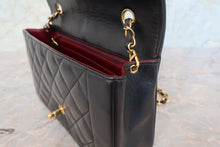 Load image into Gallery viewer, CHANEL  Diana matelasse chain shoulder bag Lambskin Black/Gold hadware Shoulder bag 700090239
