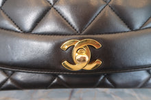 画像をギャラリービューアに読み込む, CHANEL/シャネル ダイアナマトラッセチェーンショルダーバッグ ラムスキン ブラック/ゴールド金具 ショルダーバッグ 700110054