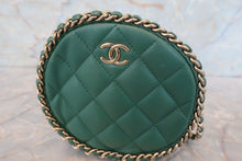 画像をギャラリービューアに読み込む, CHANEL/シャネル ココマークラウンドチェーンショルダーバッグ ラムスキン グリーン/ゴールド金具 ショルダーバッグ 700110042
