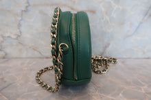 画像をギャラリービューアに読み込む, CHANEL/シャネル ココマークラウンドチェーンショルダーバッグ ラムスキン グリーン/ゴールド金具 ショルダーバッグ 700110042