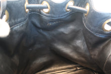 画像をギャラリービューアに読み込む, CHANEL/シャネル ココマーク巾着チェーンショルダーバッグ ラムスキン ブラック/ゴールド金具 ショルダーバッグ 700080163