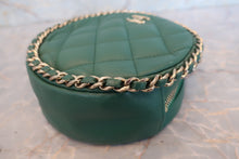 画像をギャラリービューアに読み込む, CHANEL/シャネル ココマークラウンドチェーンショルダーバッグ ラムスキン グリーン/ゴールド金具 ショルダーバッグ 700110042