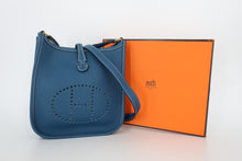 画像をギャラリービューアに読み込む, HERMES/エルメス エブリンTPM トリヨンクレマンス ブルー □G刻印 ショルダーバッグ 800100093