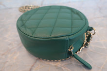 画像をギャラリービューアに読み込む, CHANEL/シャネル ココマークラウンドチェーンショルダーバッグ ラムスキン グリーン/ゴールド金具 ショルダーバッグ 700110042