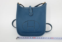 画像をギャラリービューアに読み込む, HERMES/エルメス エブリンTPM トリヨンクレマンス ブルー □G刻印 ショルダーバッグ 800100093