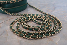 画像をギャラリービューアに読み込む, CHANEL/シャネル ココマークラウンドチェーンショルダーバッグ ラムスキン グリーン/ゴールド金具 ショルダーバッグ 700110042
