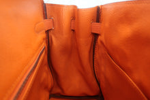 Load image into Gallery viewer, HERMES BIRKIN 30 Clemence leather Orange □K Engraving Hand bag 700120078