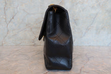 画像をギャラリービューアに読み込む, CHANEL/シャネル 中マトラッセシングルフラップチェーンショルダーバッグ ラムスキン ブラック/ゴールド金具 ショルダーバッグ 700110049