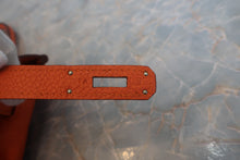 Load image into Gallery viewer, HERMES BIRKIN 30 Clemence leather Orange □K Engraving Hand bag 700120078