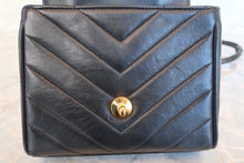 Load image into Gallery viewer, CHANEL  V-Stitch chain shoulder bag Lambskin Black/Gold hadware Shoulder bag 700080193