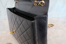 画像をギャラリービューアに読み込む, CHANEL/シャネル 中マトラッセシングルフラップチェーンショルダーバッグ ラムスキン ブラック/ゴールド金具 ショルダーバッグ 700110049