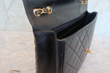 画像をギャラリービューアに読み込む, CHANEL/シャネル 中マトラッセシングルフラップチェーンショルダーバッグ ラムスキン ブラック/ゴールド金具 ショルダーバッグ 700110049