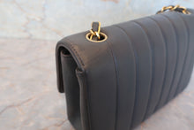 Load image into Gallery viewer, CHANEL Mademoiselle chain shoulder bag Lambskin Gray/Gold hadware Shoulder bag 700080185