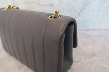 Load image into Gallery viewer, CHANEL Mademoiselle chain shoulder bag Lambskin Gray/Gold hadware Shoulder bag 700080185