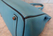 Load image into Gallery viewer, HERMES BIRKIN 35 Bi-color Togo leather Blue jean/Navy □J Engraving Hand bag 700120096