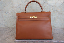画像をギャラリービューアに読み込む, HERMES/エルメス ケリー35 クシュベル ゴールド 〇Z刻印 ショルダーバッグ 800080208