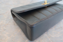 Load image into Gallery viewer, CHANEL Mademoiselle chain shoulder bag Lambskin Gray/Gold hadware Shoulder bag 700080185
