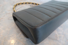 Load image into Gallery viewer, CHANEL Mademoiselle chain shoulder bag Lambskin Gray/Gold hadware Shoulder bag 700080185