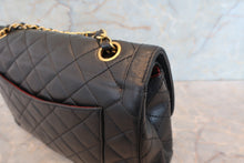 画像をギャラリービューアに読み込む, CHANEL/シャネル パリ限定マトラッセダブルフラップチェーンショルダーバッグ ラムスキン ブラック/ゴールド金具 ショルダーバッグ 700110051
