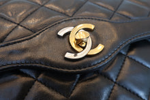 画像をギャラリービューアに読み込む, CHANEL/シャネル パリ限定マトラッセダブルフラップチェーンショルダーバッグ ラムスキン ブラック/ゴールド金具 ショルダーバッグ 700110051