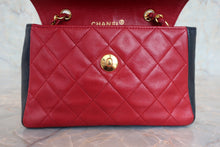 画像をギャラリービューアに読み込む, CHANEL/シャネル ミニマトラッセチェーンショルダーバッグ ラムスキン レッド/ネイビー/ゴールド金具 ショルダーバッグ 800040113