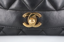 画像をギャラリービューアに読み込む, CHANEL/シャネル ダイアナマトラッセチェーンショルダーバッグ ラムスキン ブラック/ゴールド金具 ショルダーバッグ 800100064