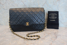 画像をギャラリービューアに読み込む, CHANEL/シャネル マトラッセチェーンショルダーバッグ ラムスキン ブラック/ゴールド金具 ショルダーバッグ 800040096