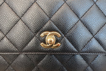 Load image into Gallery viewer, CHANEL Matelasse hand bag Caviar skin Black/Gold hadware Hand bag 700080195