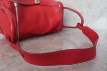 Load image into Gallery viewer, HERMES LINDY 34 Clemence leather Rouge casaque □Q Engraving Shoulder bag 700120131
